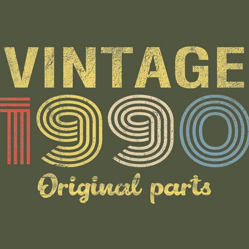 Vintage 1990 Retro 35th Birthday Gift for Men - Original Parts Themed T-Shirt - Perfect for Milestone Celebrations & Nostalgic Parties