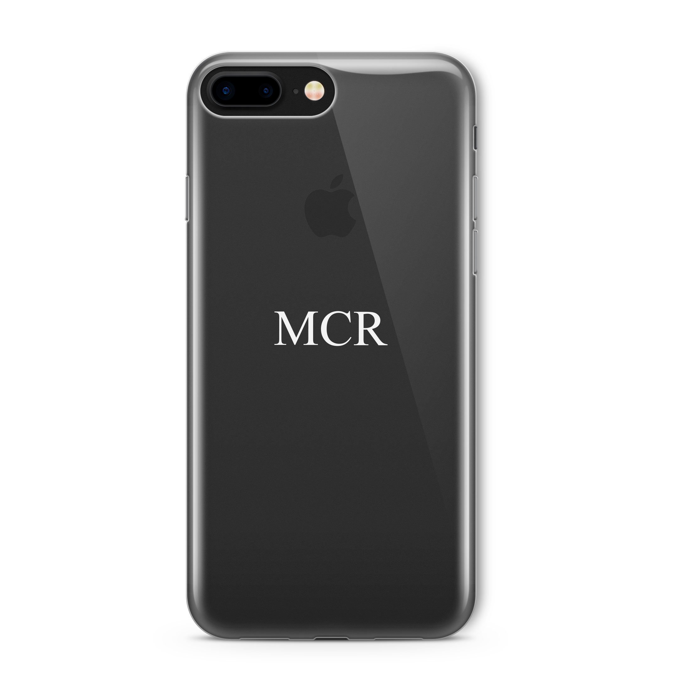 Custom Clear & Opaque Initial Phone Case for iPhone 7 - Personalized Name/Word Design - Perfect for Gifts, Everyday Protection & Style