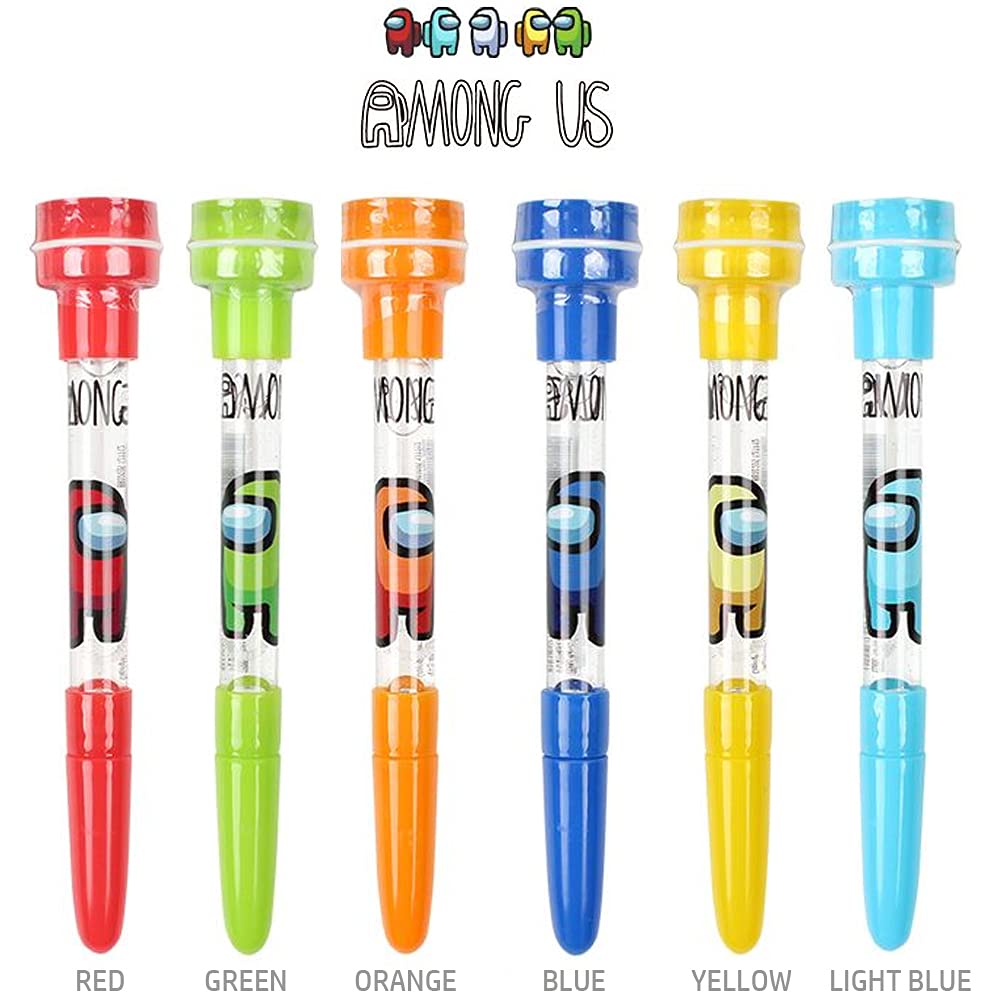 Among Us 3-in-1 Bubble Stamp Pen - for Office & School Use