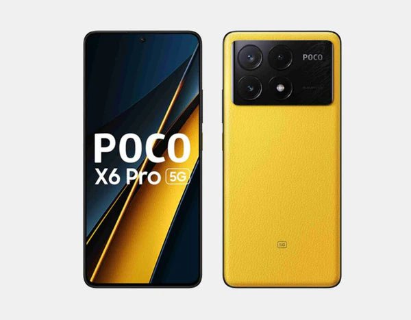 Xiaomi Poco X6 Pro 5G Smartphone - 256GB ROM 8GB RAM, Dual SIM GSM Unlocked (Yellow) | Fast Performance for Gaming & Streaming | Perfect for Travel & Work