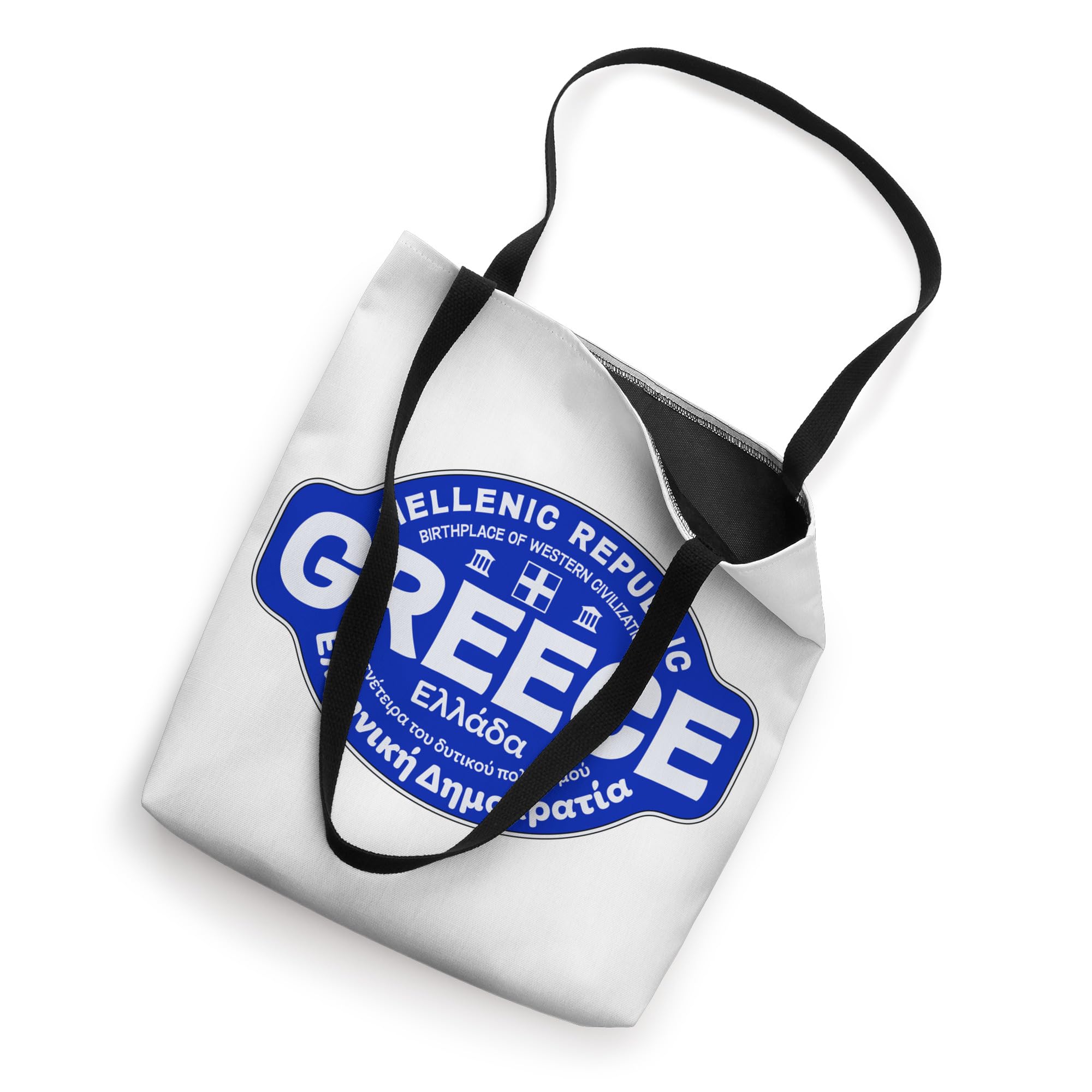JCombs: Stylish Greece Themed Tote Bag - Durable Canvas Beach Bag for Women, Perfect for Travel, Shopping & Everyday Use