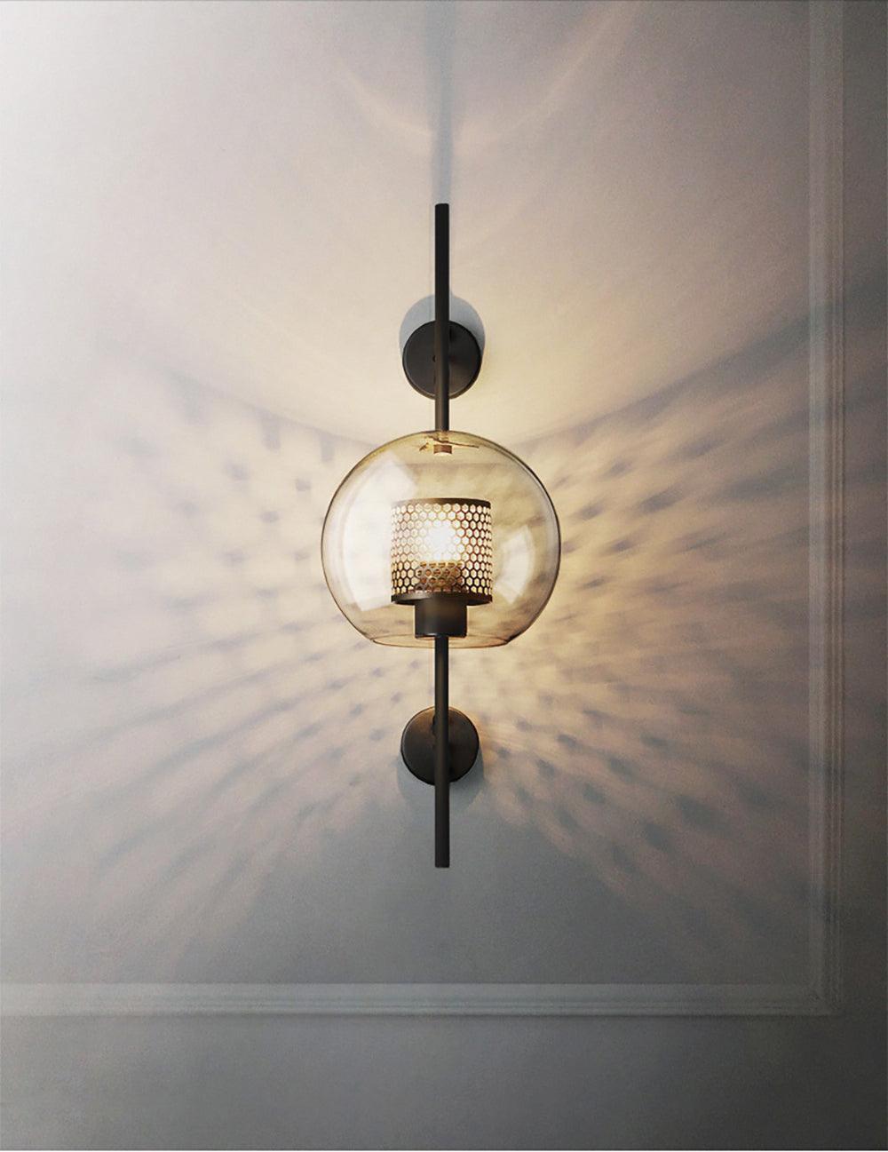 Chiswick Modern Glass Wall Light - Sleek Indoor/Outdoor Sconce for Living Room, Bedroom, Hallway & Patio Lighting