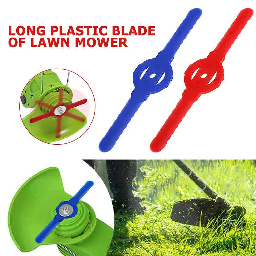 5 Pack Plastic Lawn Mower Blades - Durable Grass Trimmer Head Replacement Cutter for Garden Tools (Blue) | Compatible with Most Lawn Mowers & Perfect for Yard Maintenance, Landscaping & DIY Gardening Projects