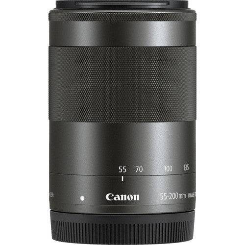 Canon EF-M 55-200mm f/4.5-6.3 IS STM Telephoto Zoom Lens (Black) - Perfect for Travel, Wildlife & Portrait Photography