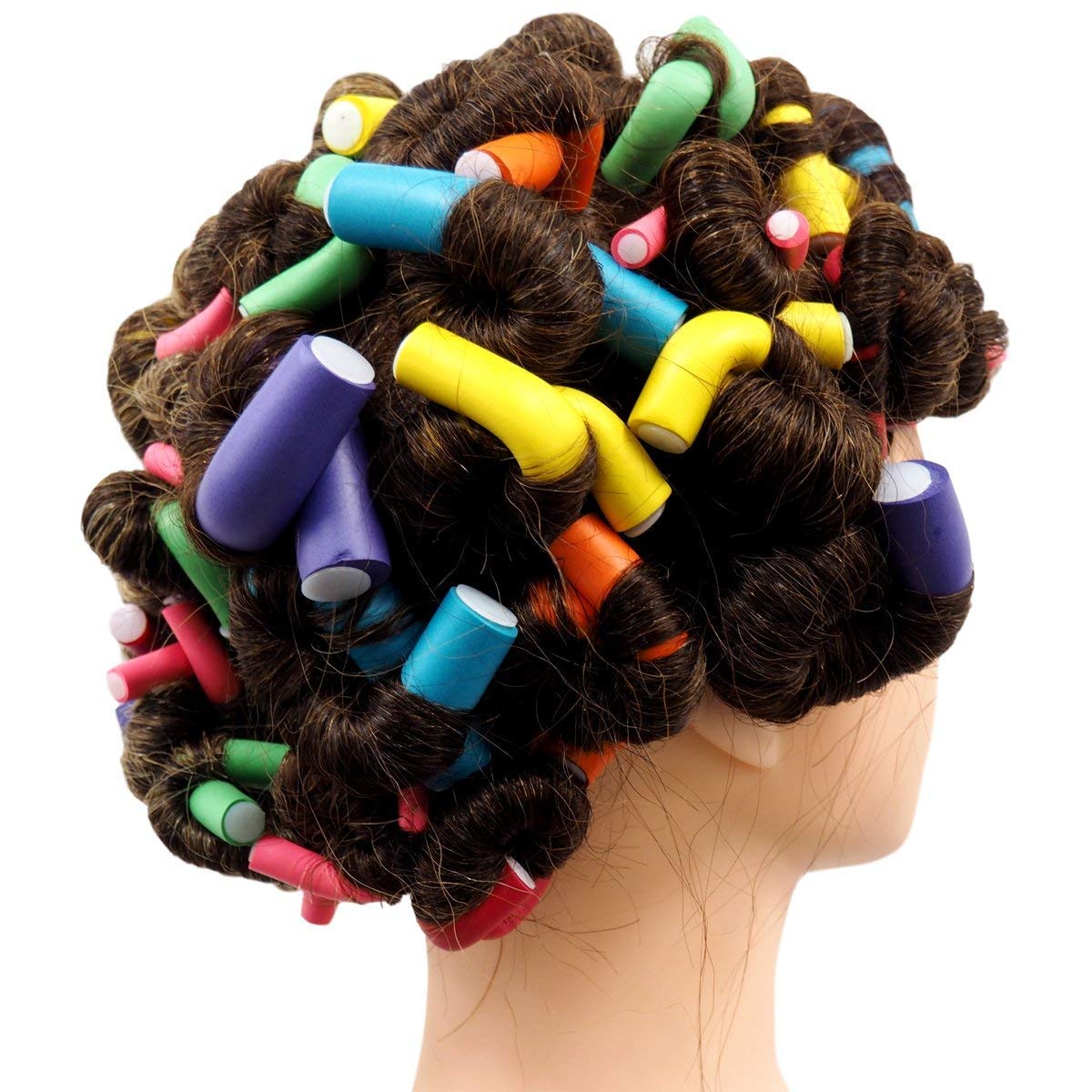 ZAUKY 10PCS Soft Sponge Hair Rollers for Curling - Easy Twist Hair Curlers Set for Women & Girls (Multicolor) - Perfect for Home, Salon & Travel Hair Styling