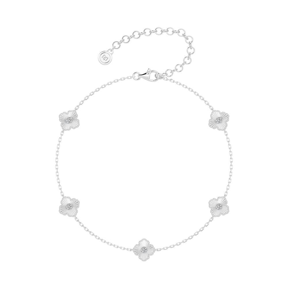 Forever Together Clover Bracelet - Lucky Four Leaf Clover Charm Jewelry for Women | Perfect Gift for Anniversary, Birthday & Friendship | Wear for Good Luck & Positive Energy