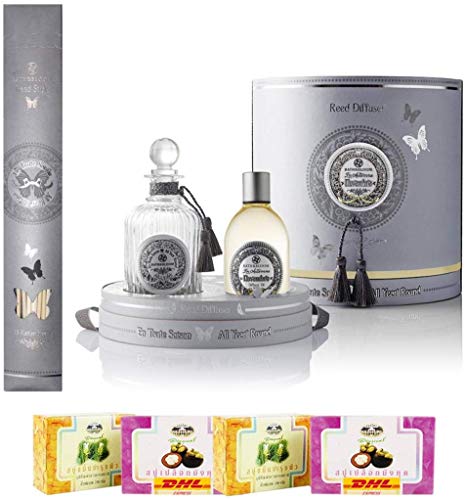 Bath & Bloom November Reed Diffuser Set A73 - Luxury Home Fragrance with DHL Express Shipping | Free Tomato Facial Mask Included | Perfect for Living Room, Bedroom & Office Aromatherapy
