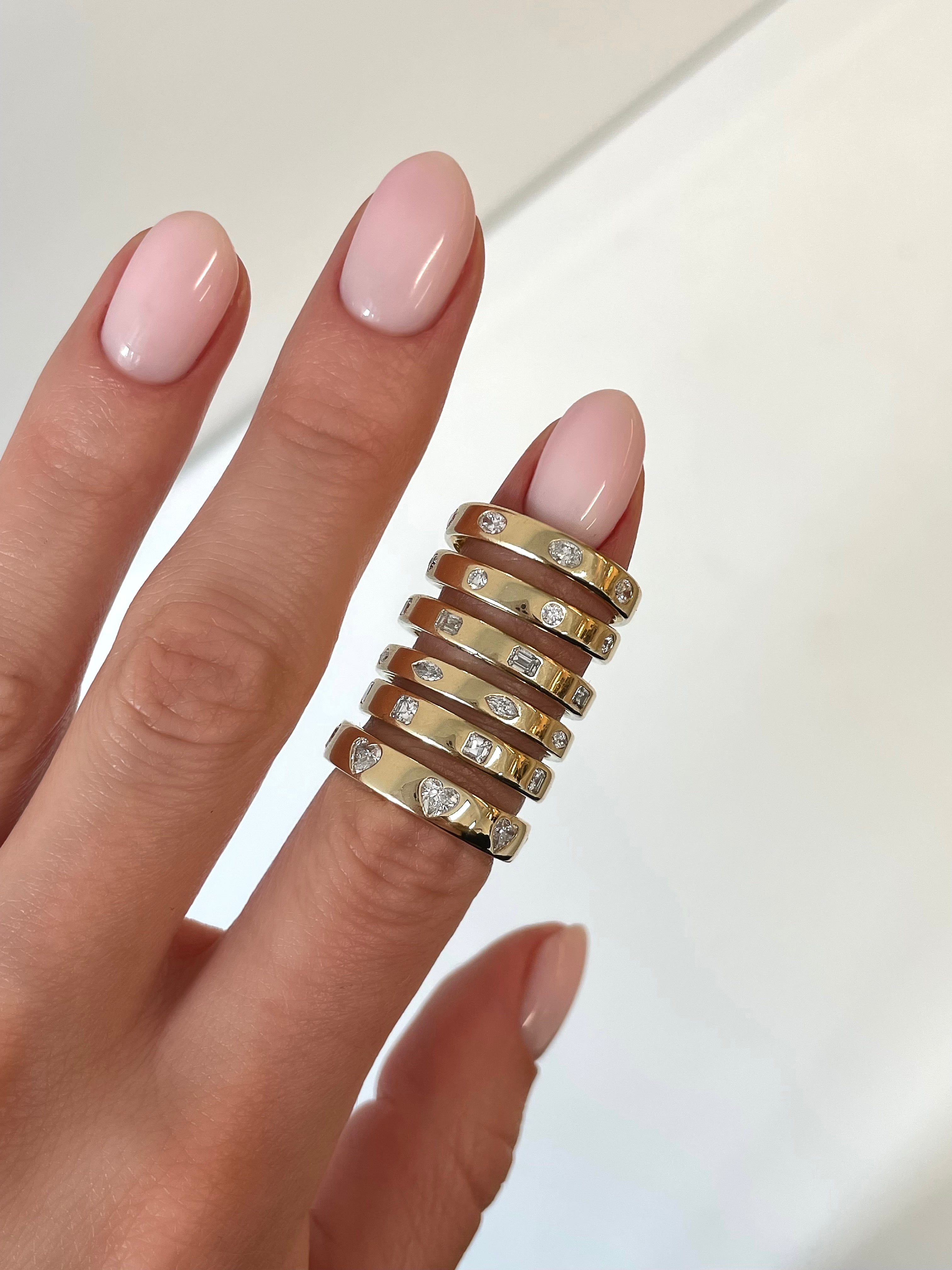 Asscher Cut Luxe Diamond Eternity Band Ring for Women - Perfect for Weddings, Anniversaries & Special Occasions