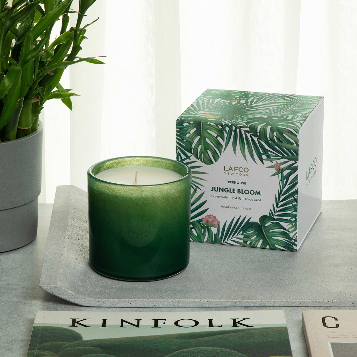 Jungle Bloom Scented Candle - Natural Soy Wax, Long-Lasting Fragrance for Home, Spa & Romantic Ambiance