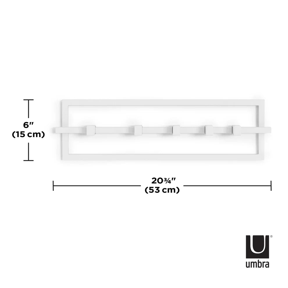 Cubiko 5-Pack Wall Hooks - Heavy Duty Adhesive Hooks for Hanging Coats, Hats, Keys & Home Decor - Perfect for Bathroom, Kitchen, Bedroom & Entryway Organization