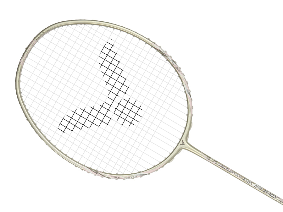 Victor Thruster TK HMR Pro Badminton Racket (Factory Strung) - Professional Carbon Fiber Badminton Racket for Advanced Players - Perfect for Tournaments & Training Sessions