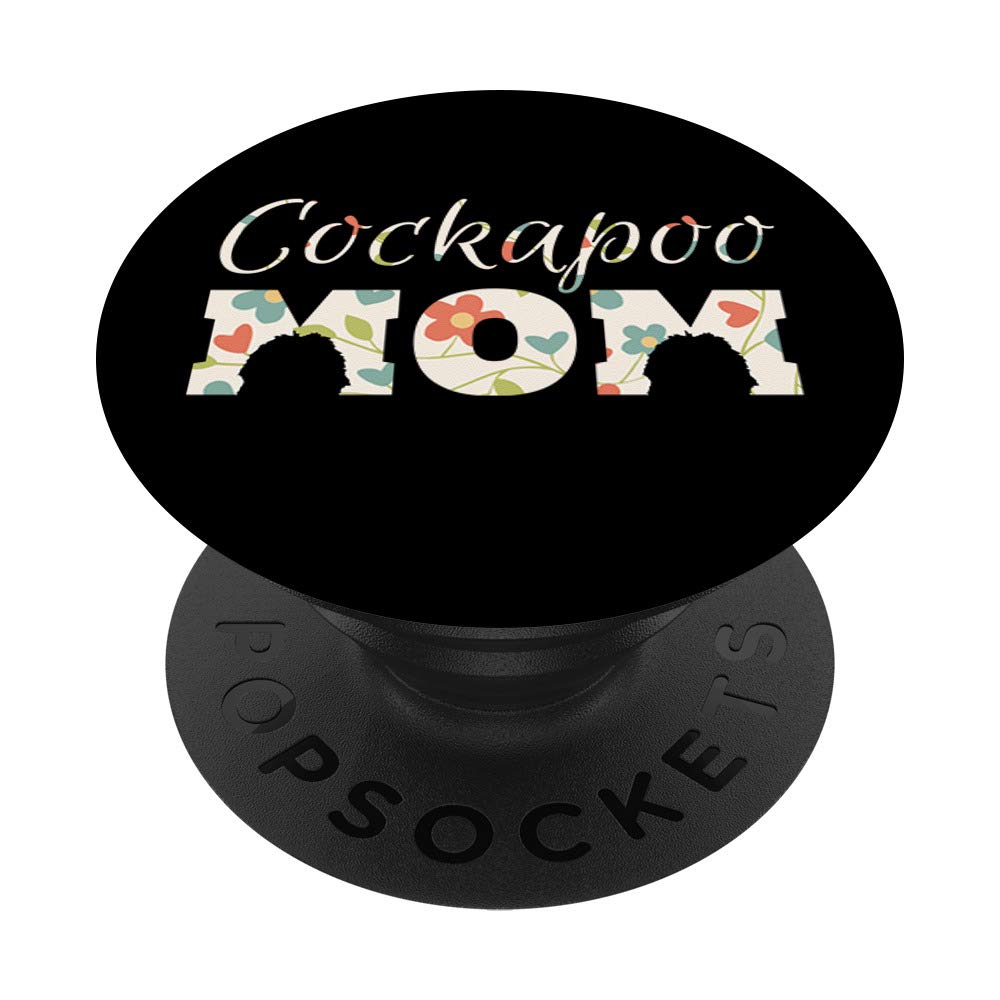 Cockapoo Mom Tablet and Phone Stand with Swappable PopGrip - Perfect for Women, Ideal for Reading, Cooking, and Video Calls