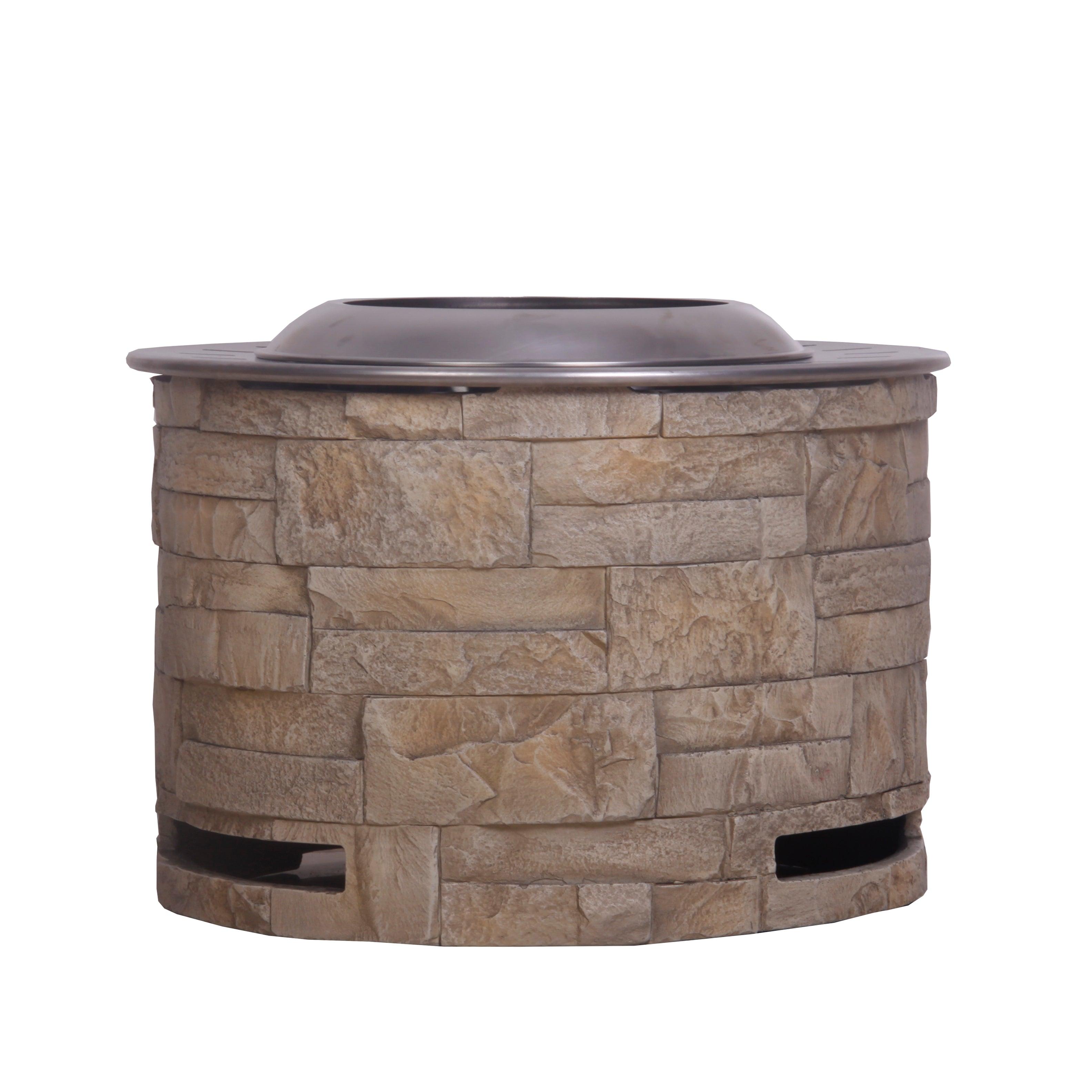 Eco-Friendly Smokeless Fire Pit for Outdoor Use - Burns Wood Pellets, Twigs & Wood - Perfect for Backyard, Garden, Patio & Camping Gatherings