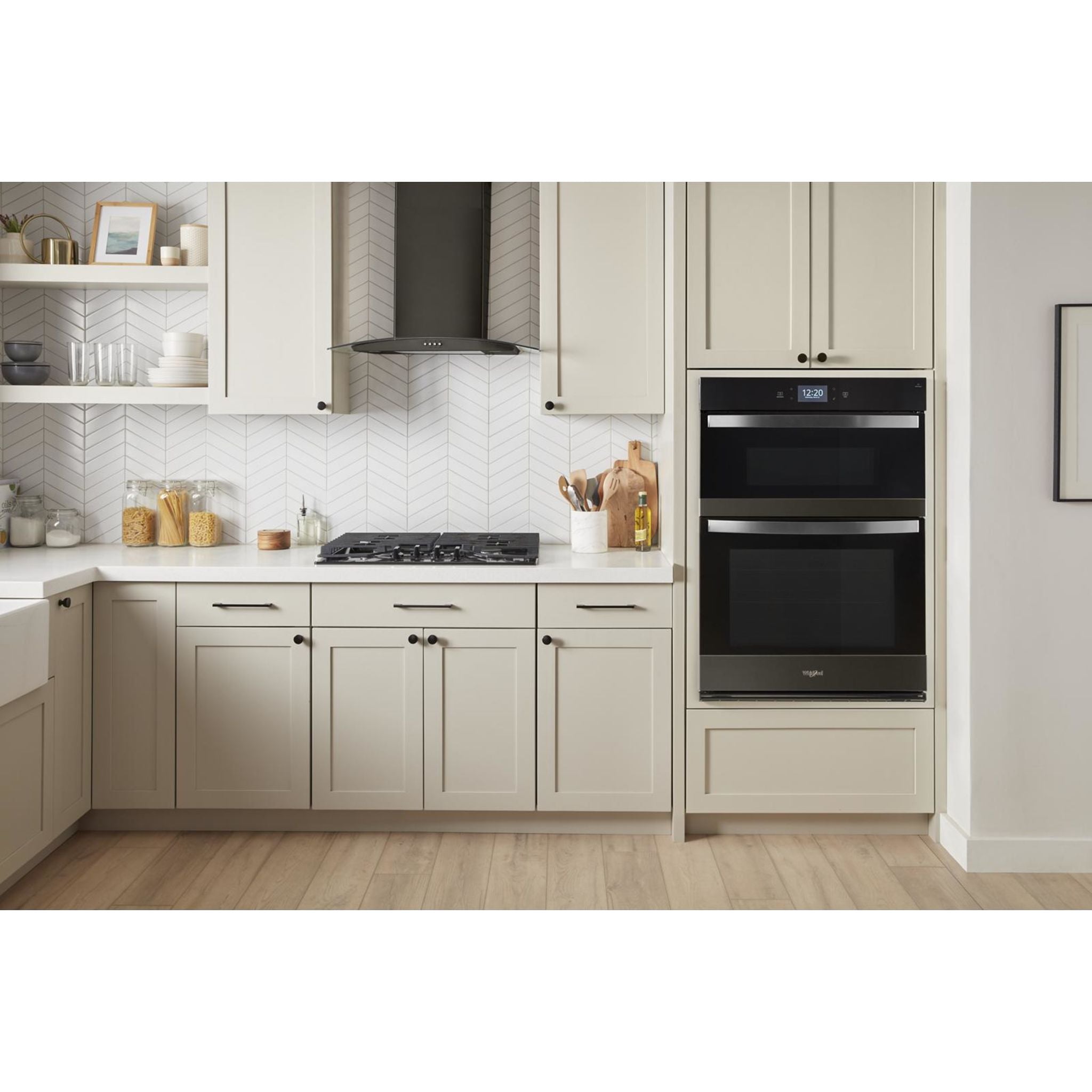 Whirlpool WOEC7030PV 30-Inch True Convection Wall Oven - Black Stainless Steel | Built-In Electric Oven with Even Baking & Roasting | Perfect for Home Kitchens & Professional Cooking