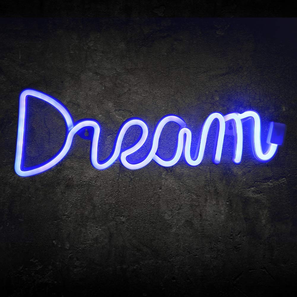 Yencoly LED Neon Wall Light - Dual Power Supply Art Decorative Lighting for Home, Kids Room & Party Decor | Bedroom, Nursery, Game Room, Bar, Wedding