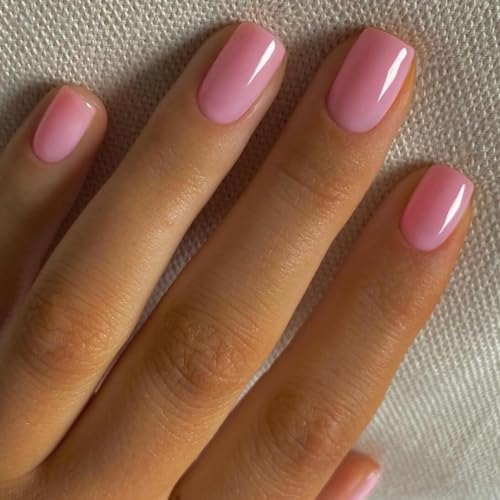 glossy light pink