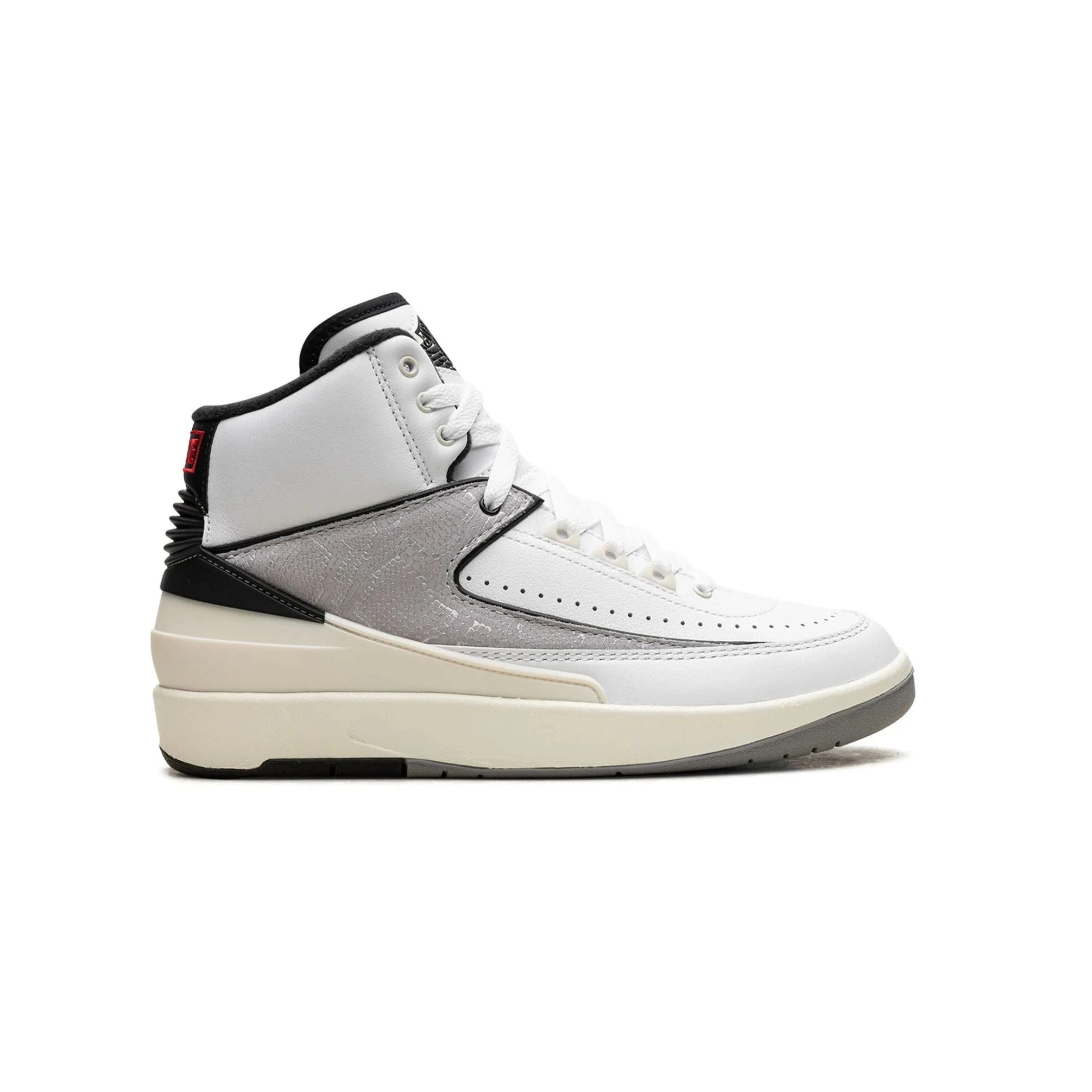 Air Jordan 2 GS Snakeskin Basketball Shoes for Girls - Retro Sneakers with Premium Leather & Snake Print Design - Perfect for School, Sports & Streetwear Fashion