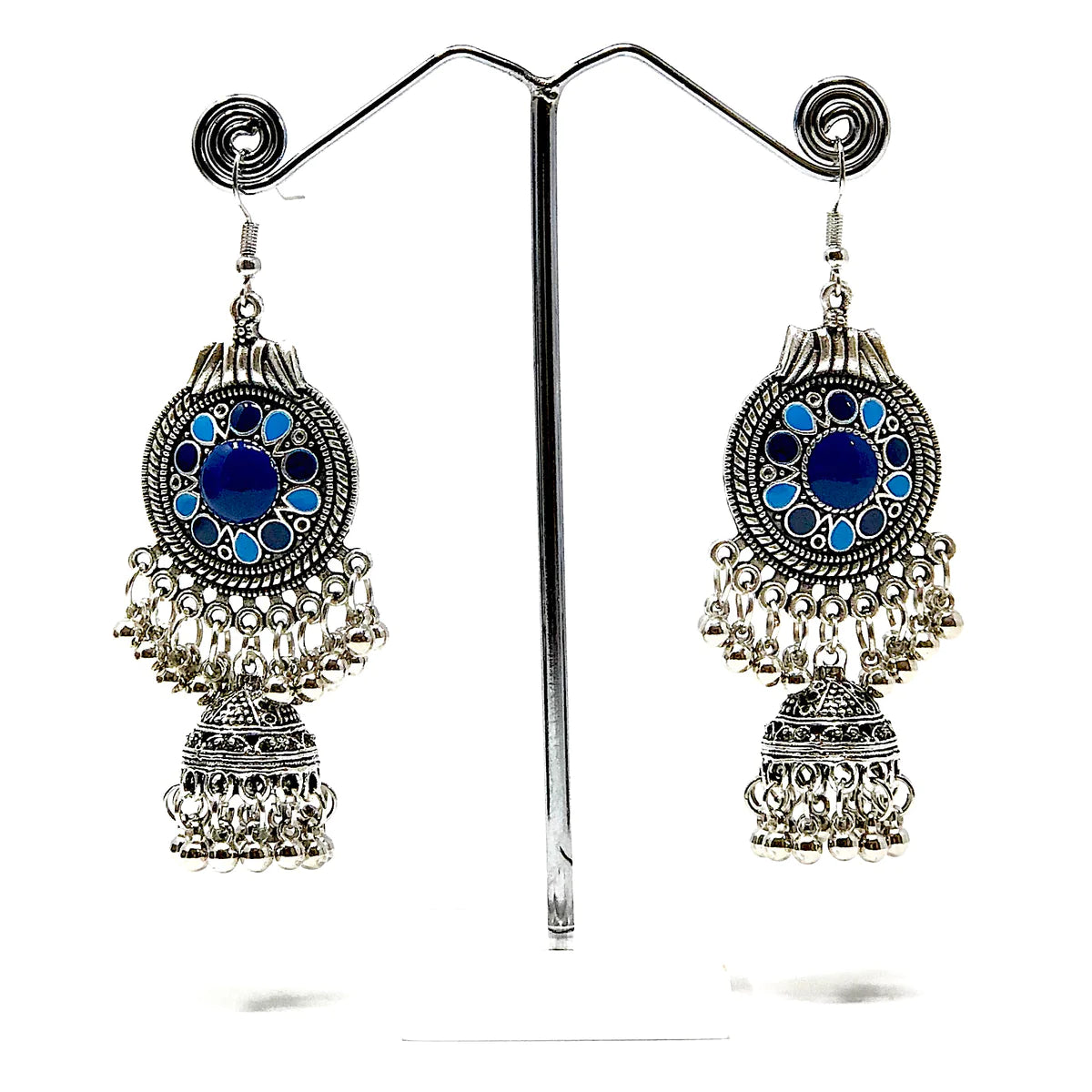 Vintage Afghan Ethnic Bell Tassel Drop Earrings - Handmade Tribal Jewelry for Women (E876) | Perfect for Boho, Festival, and Ethnic Fashion Outfits