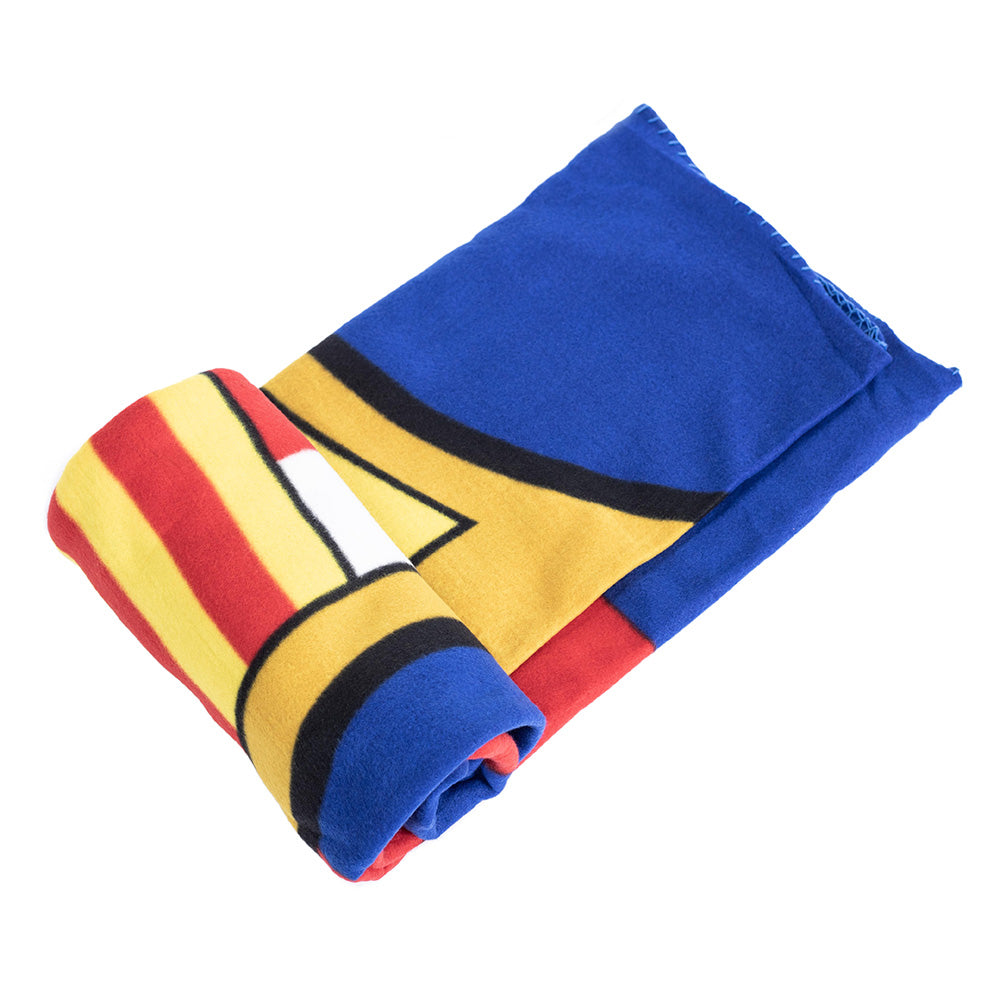Barcelona FC Logo Fleece Blanket - Soft & Cozy Throw for Fans - Perfect for Game Nights, Gifts & Home Decor
