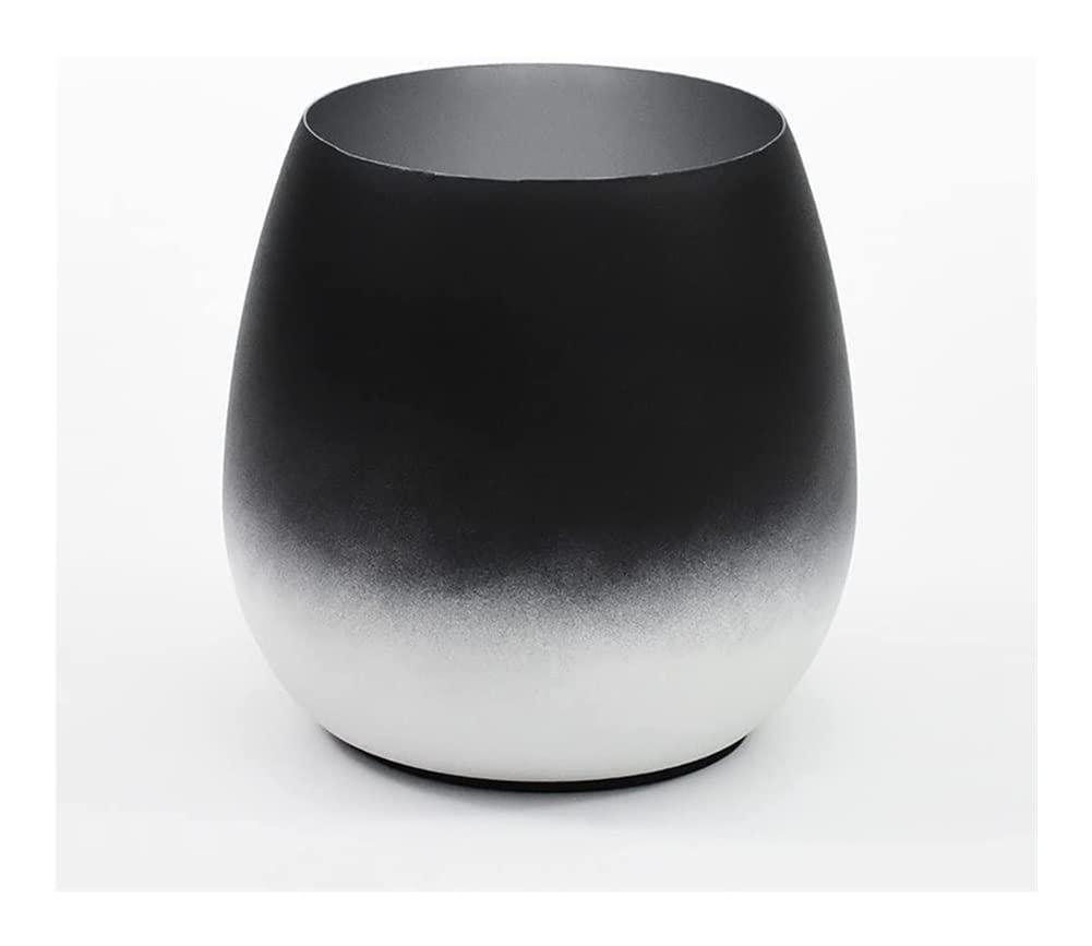 Premium Large Capacity Wine & Champagne Ice Bucket - Eggshell Design Gradient Cooler for Home Bar, KTV, Parties & Outdoor Events (Black)