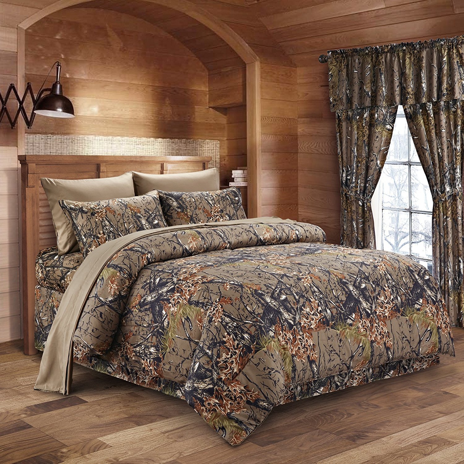 Regal Comfort 100% Cotton Natural Green Comforter Set Full/Queen Size - 3 Piece Bedding Set with Comforter & 2 Pillow Shams | Soft Breathable Bedspread for All Seasons - Perfect for Master Bedroom, Guest Room & Dorm Decor