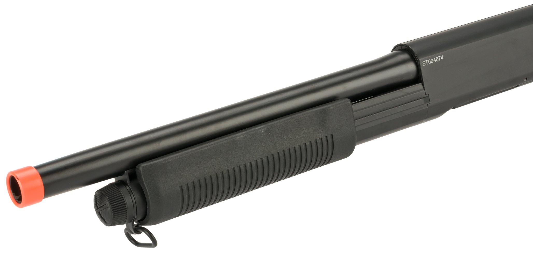 CYMA Standard Metal M870 3-Round Burst Multi-Shot Shell Loading Airsoft Shotgun - Full Stock CQB Full Metal - Realistic Airsoft Gun for Tactical Training & Outdoor Shooting Games