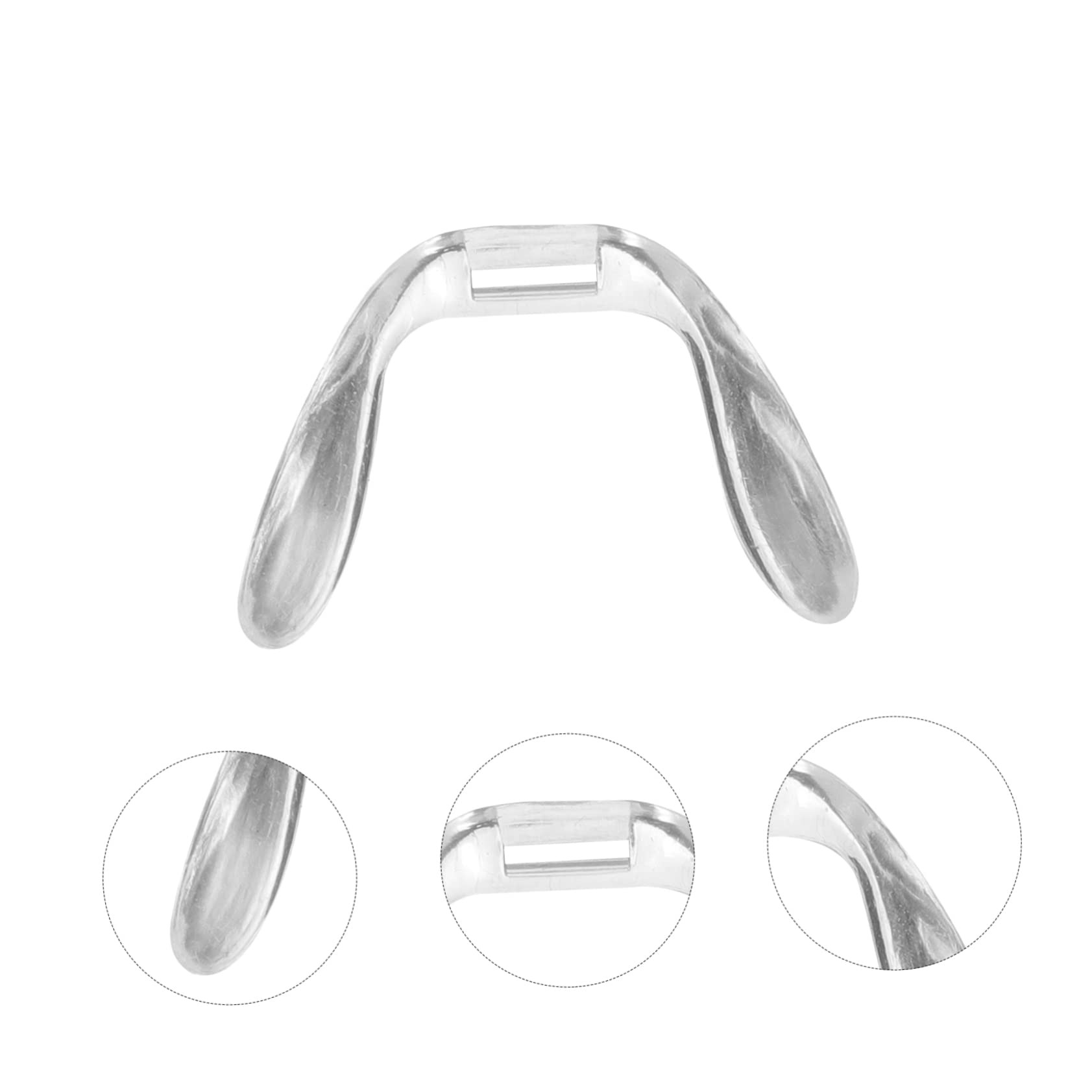JECOMPRIS 3-Pack Non-Slip Glasses Nose Pads - Hard Plastic Eyewear Accessories for Adults & Kids - Perfect for Reading, Computer Use, and Daily Wear