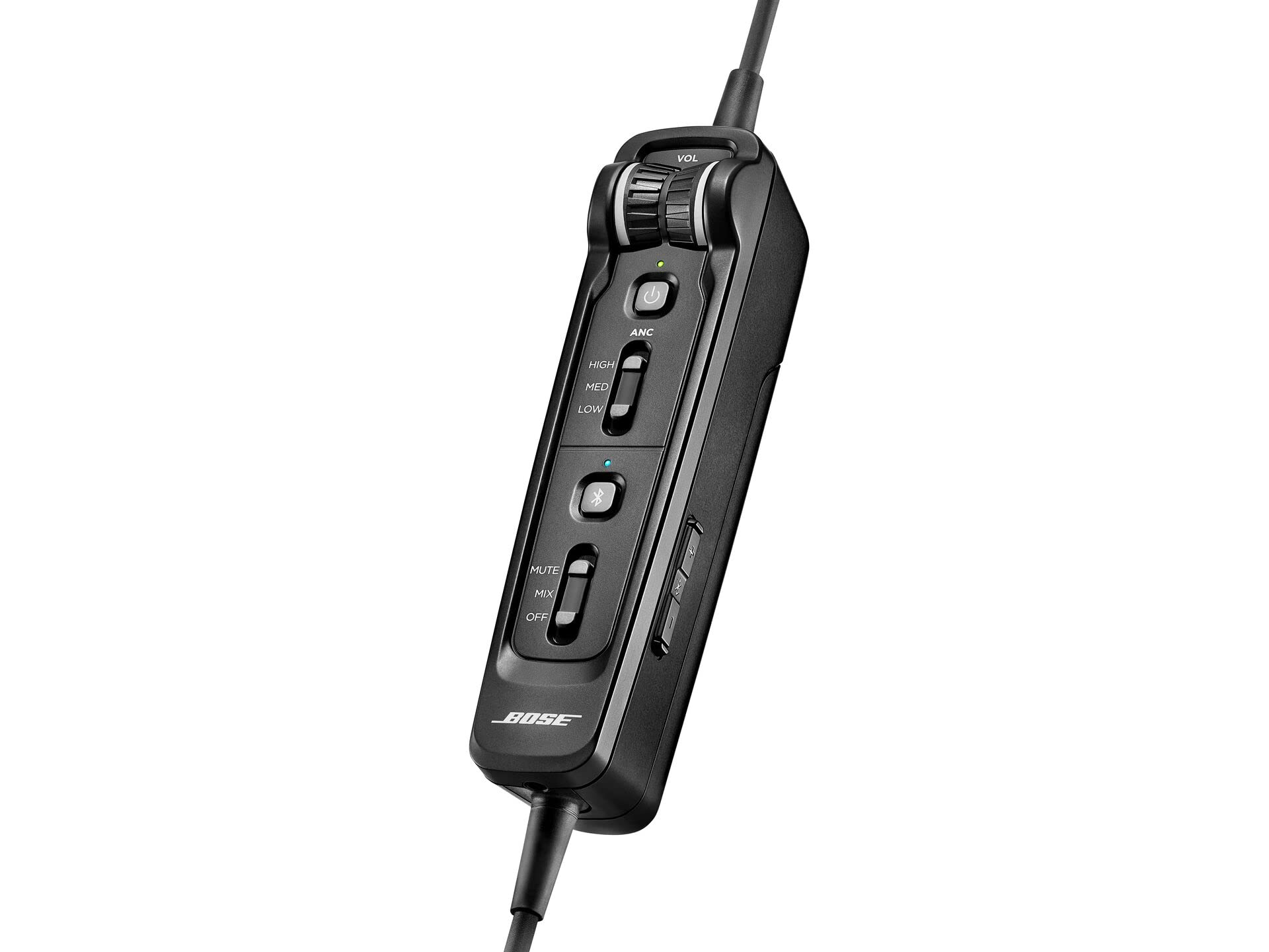 Bose A30 Aviation Headset with Bluetooth - Lightweight Comfortable Design, Adjustable ANR & Noise Cancelling - LEMO 6 Pin Connector - Black | Perfect for Pilots & Flight Training