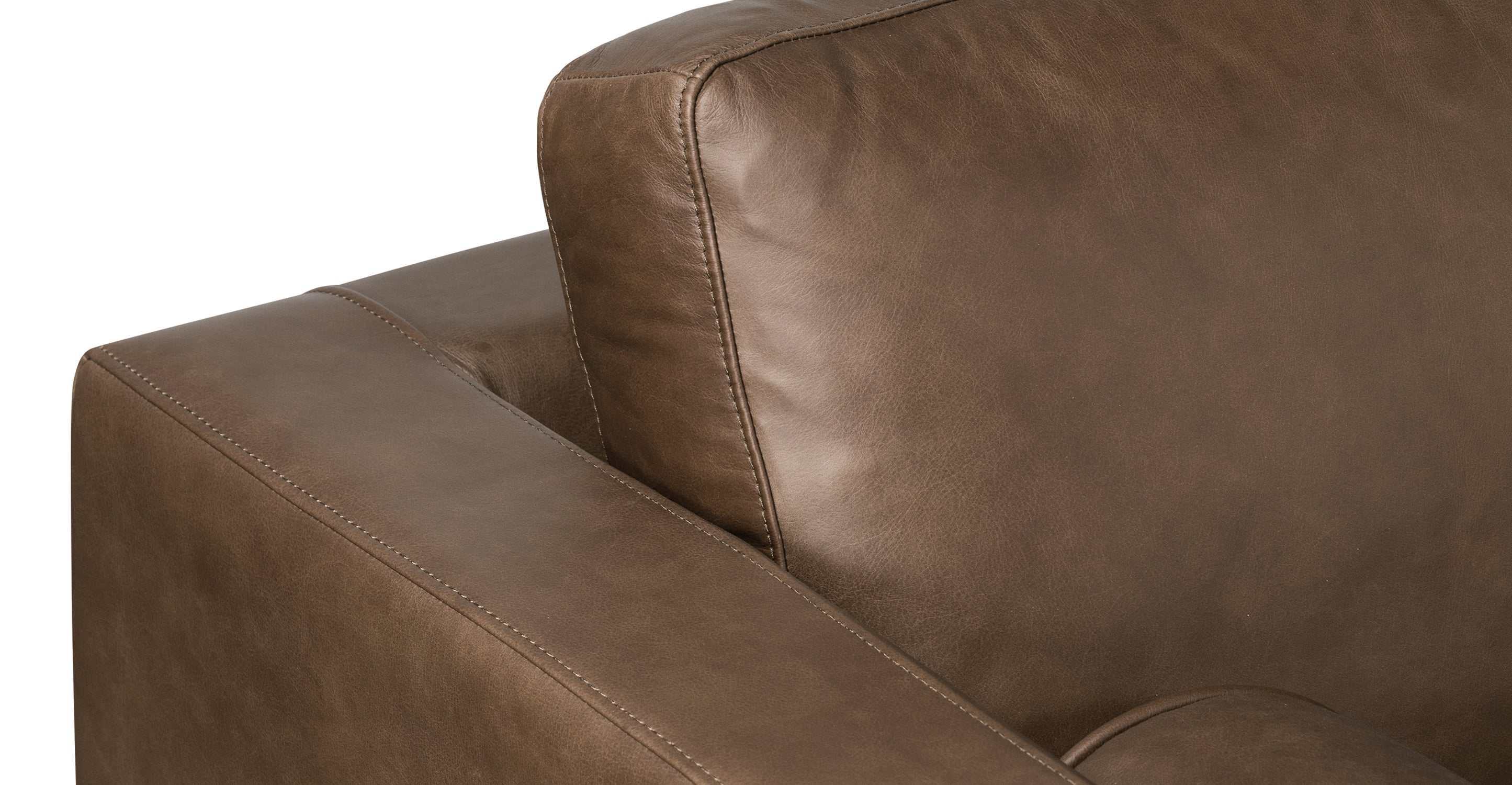 Premium Napa Leather Sofa - Modern Luxury Living Room Furniture for Home & Office - Perfect for Relaxing, Entertaining & Stylish Decor