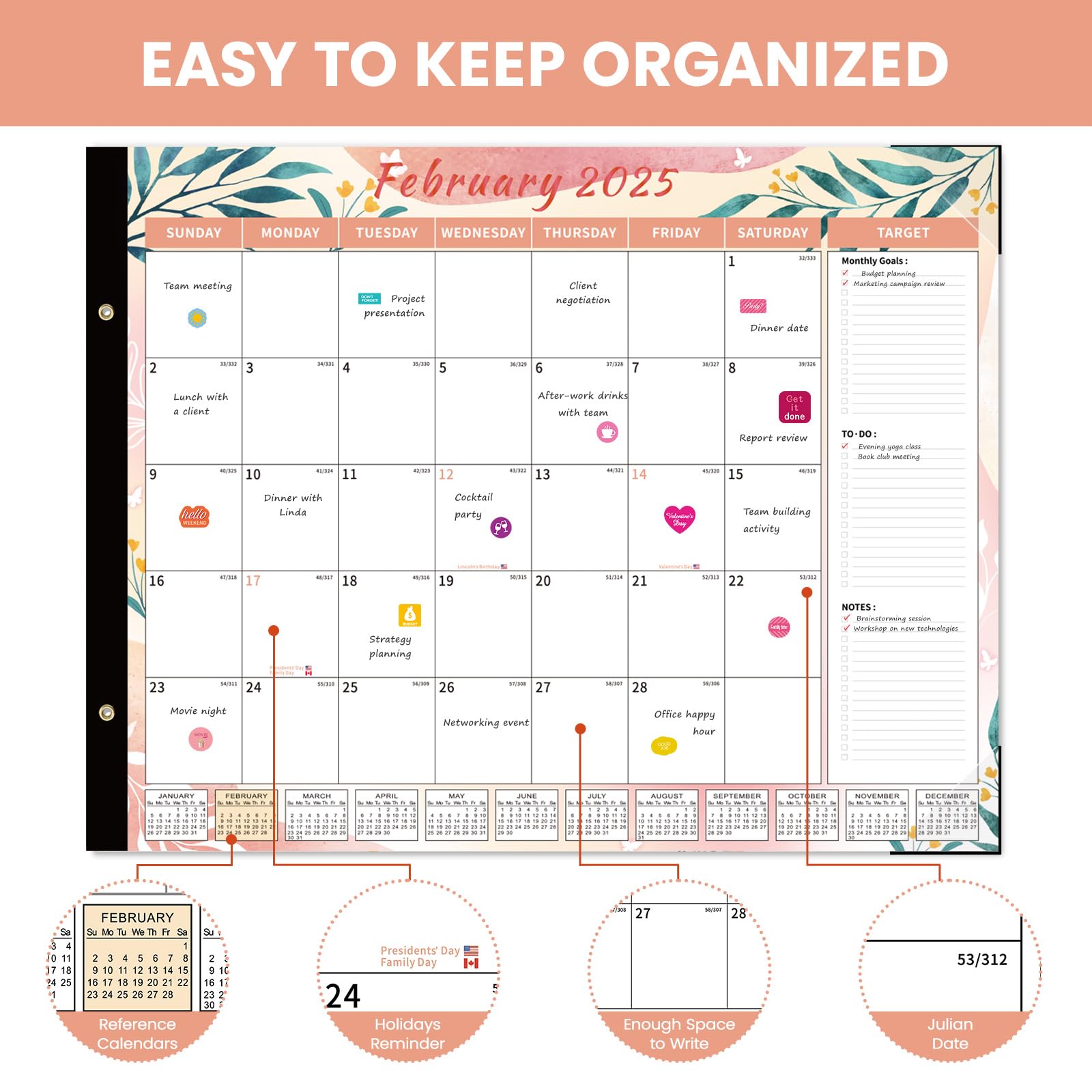 2025-2026 Large Desk Calendar - 22