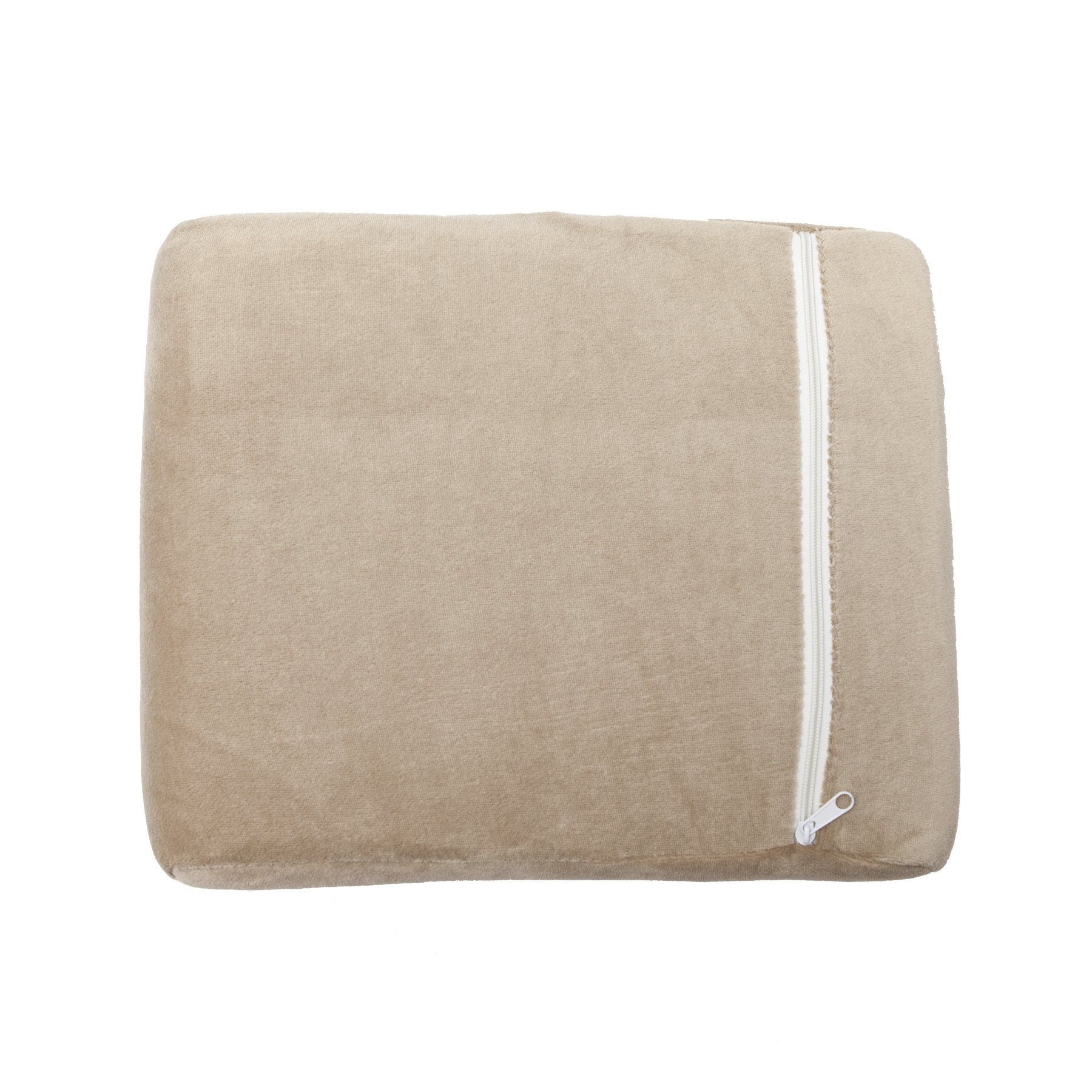 Memory Foam Neck Pillow for Travel - Ergonomic Support & Removable Cover - Beige - Perfect for Airplanes, Cars, and Office Use