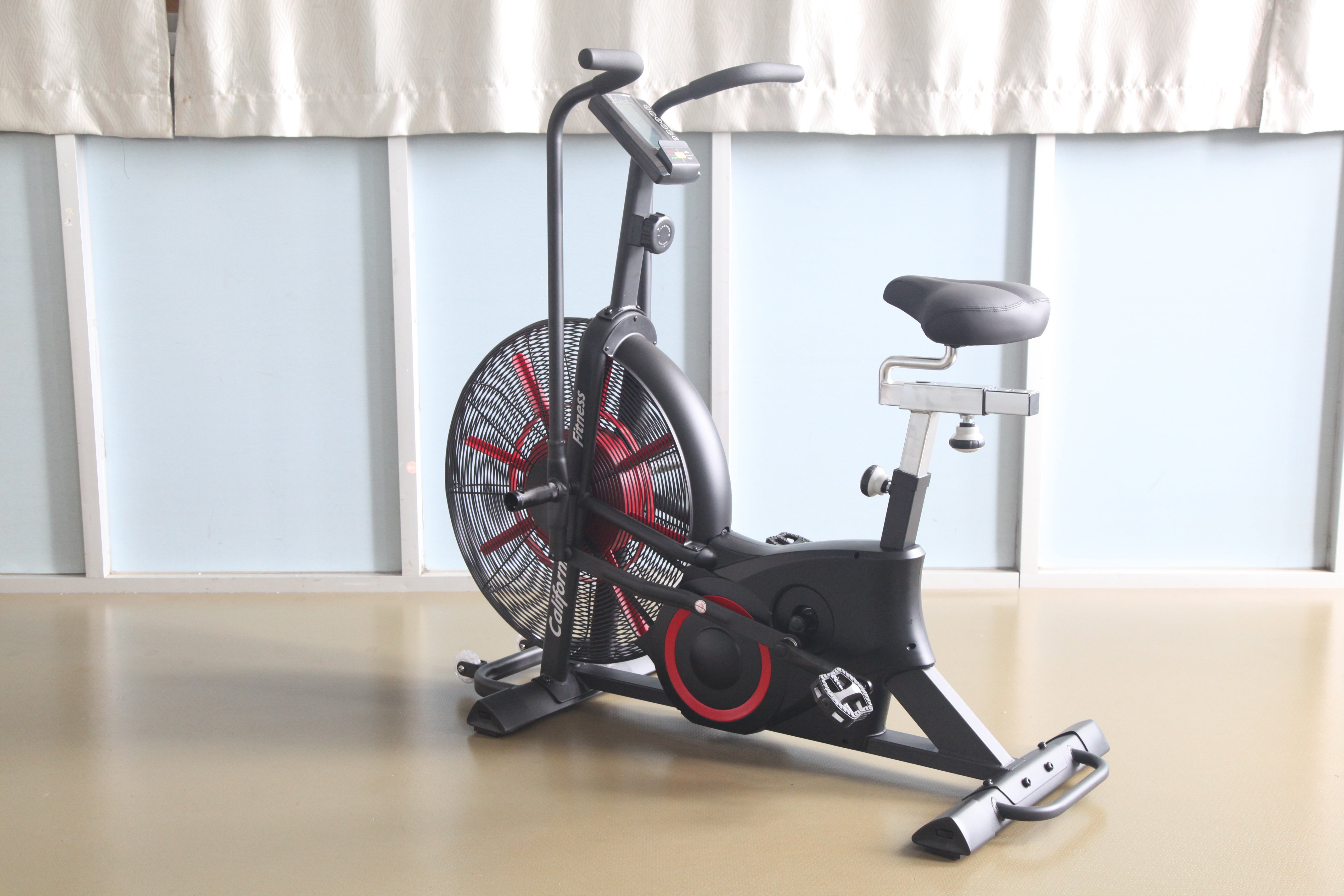 California Fitness AB5 Air Exercise Bike - Quiet Magnetic Resistance Indoor Cycling Bike for Home Gym, Cardio Workout & Weight Loss - Perfect for Small Spaces & Apartment Workouts