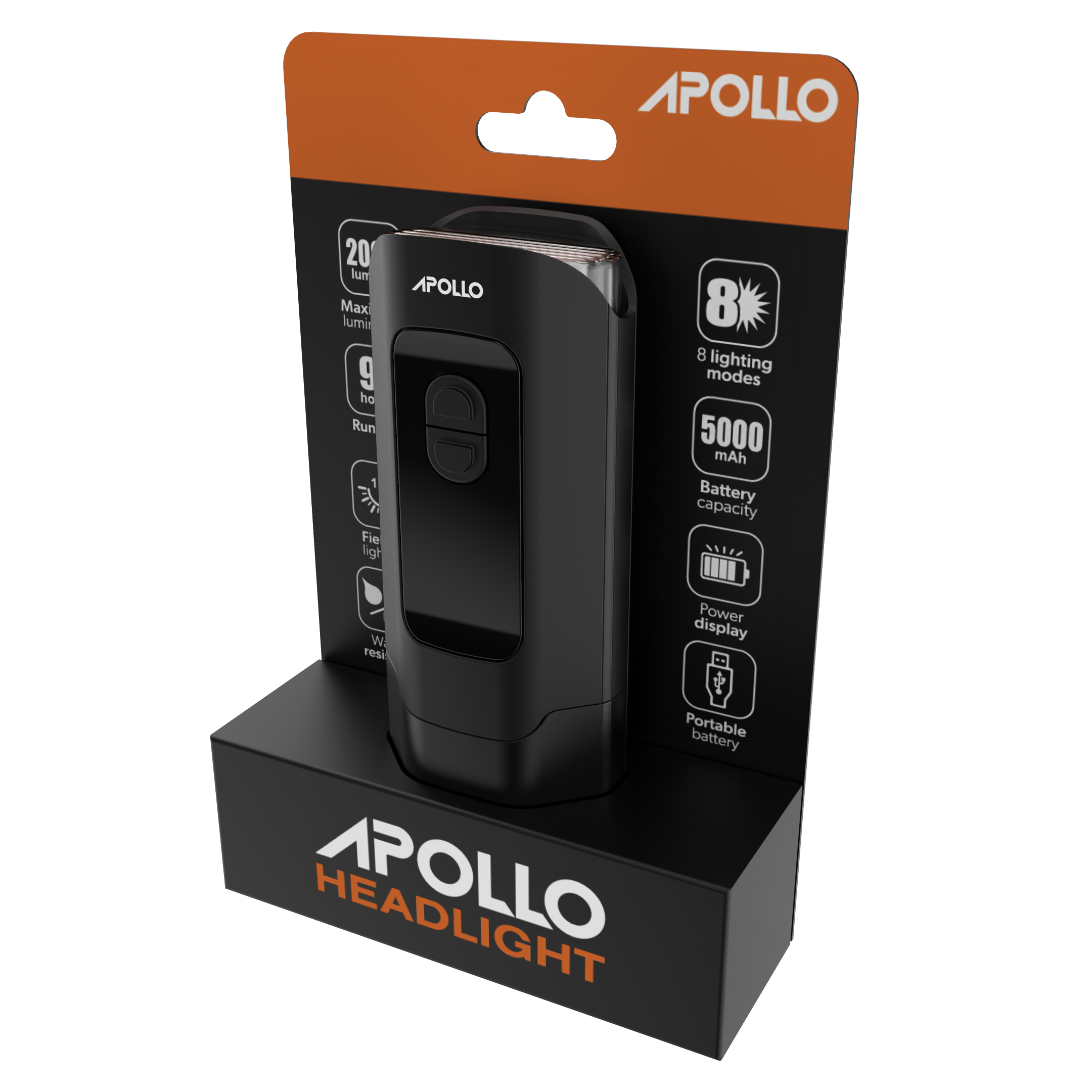 Apollo LED Headlight for Cars - High Brightness Waterproof Auto Headlamp with Easy Installation - Perfect for Night Driving, Off-Road Adventures & Vehicle Upgrades