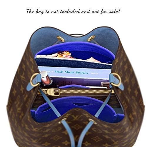 Stylish Suede Leather 2-Piece Bag & Purse Organizer Set – Compatible with Designer Bags Like NeoNoe | Perfect for Travel, Work & Everyday Use