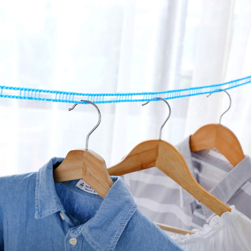 Veemoon Anti-Slip Stretchable Elastic Clothesline - Adjustable Drying Rope for Laundry, Travel & Camping - Perfect for Indoor/Outdoor Use, Hotels, Apartments & RVs