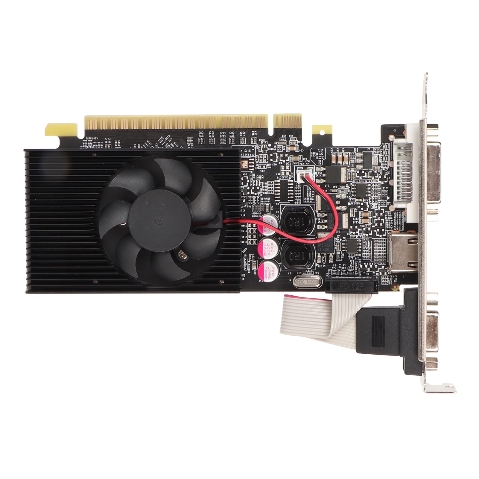 NVIDIA GT210 1GB DDR3 64-bit Graphics Card with Cooling Fan - 589MHz Core Clock, HDMI/DVI/VGA Outputs for HD Multimedia - Perfect for Home Theater PCs, Office Workstations & Light Gaming