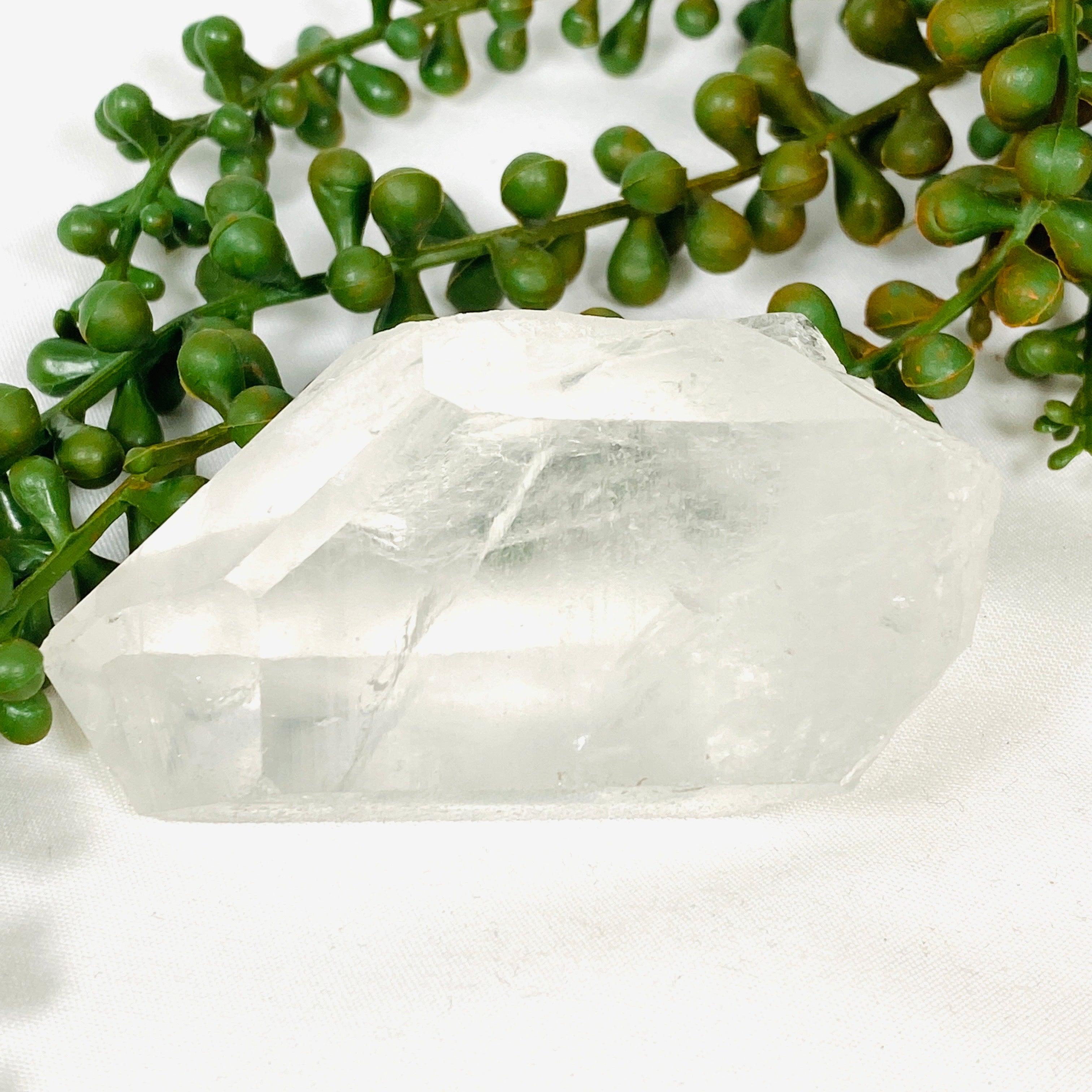 Natural Clear Quartz Semi-Polished Point Stone - Healing Crystal for Meditation, Reiki, and Energy Work - Perfect for Home Decor, Yoga, and Spiritual Practices