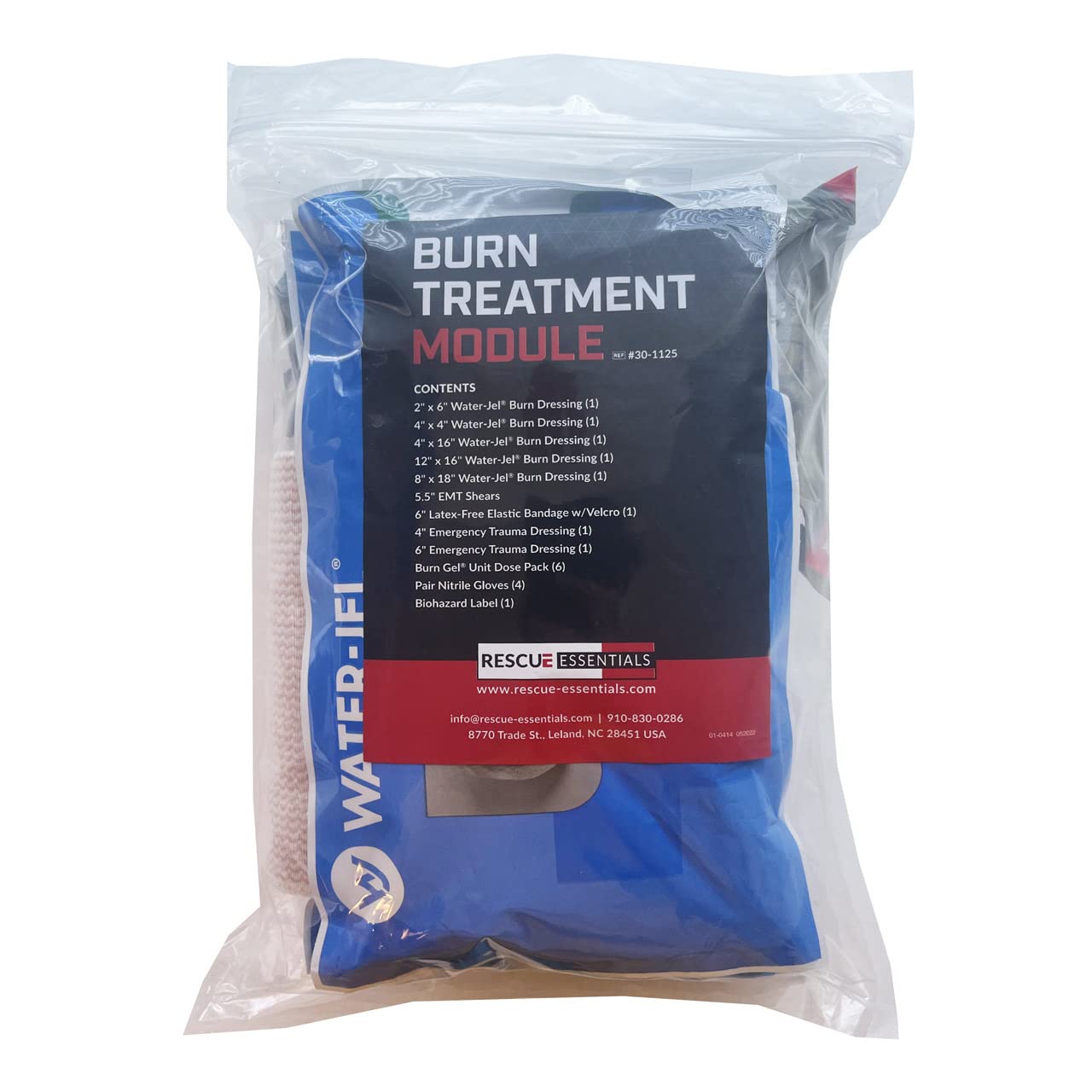 Rescue Essentials Burn Treatment Kit - First Aid for Burns, Scalds & Skin Injuries - Essential for Home, Camping & Emergency Preparedness