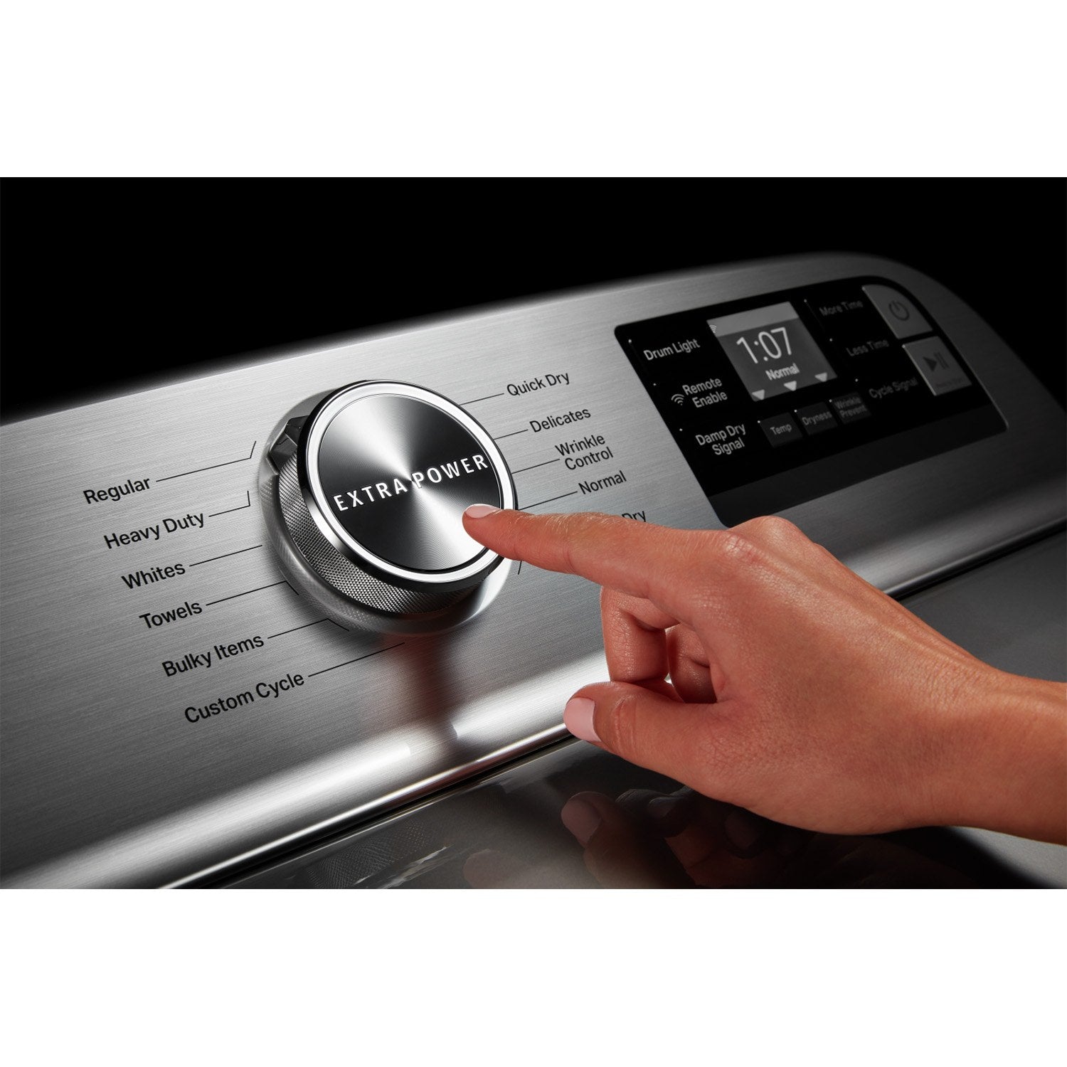 Maytag Metallic Slate Smart Top Load Washer 5.4 cu. ft. & Smart Gas Dryer 7.4 cu. ft. (MVW6230HC/MGD6230HC) - Laundry Set for Large Families, Energy Efficient Appliances for Home Use
