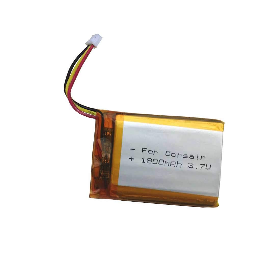 3.7V 1800mAh Replacement Battery for Corsair HS80/HS70/Virtuoso RGB SE Wireless Headset & HyperX Cloud Stinger 2/Cloud II - Long-Lasting Power for Gaming, Streaming & Work Calls