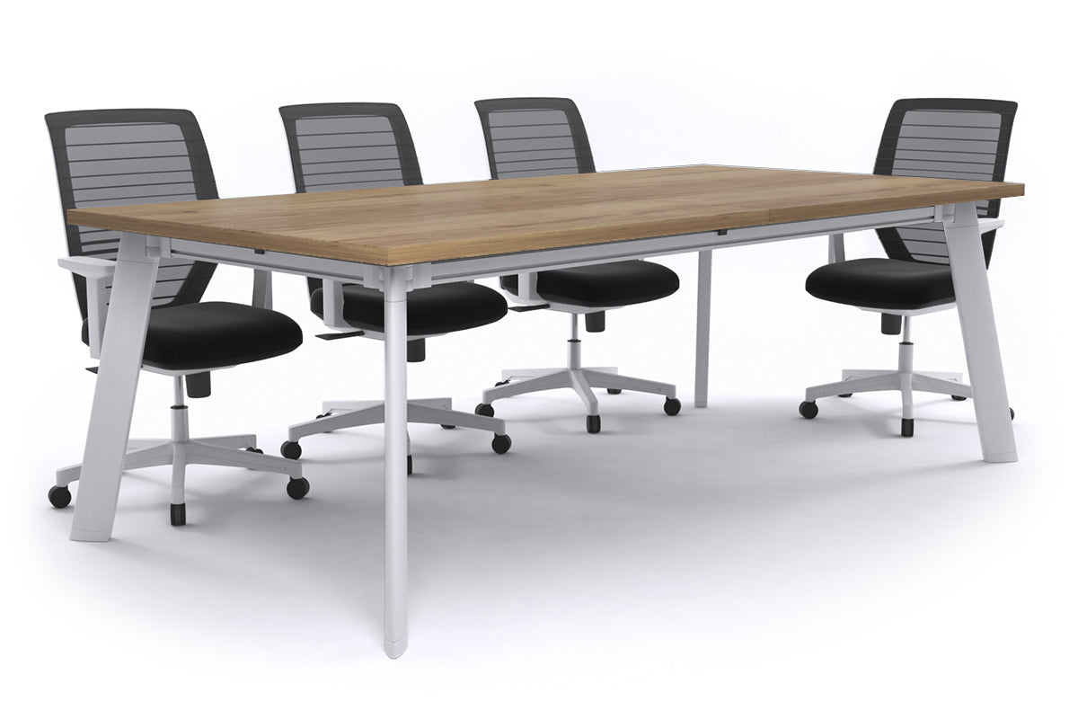 Adjustable Switch Meeting Room Table 2400L x 1200W - Modern Conference Table for Office Meetings & Collaborative Workspaces