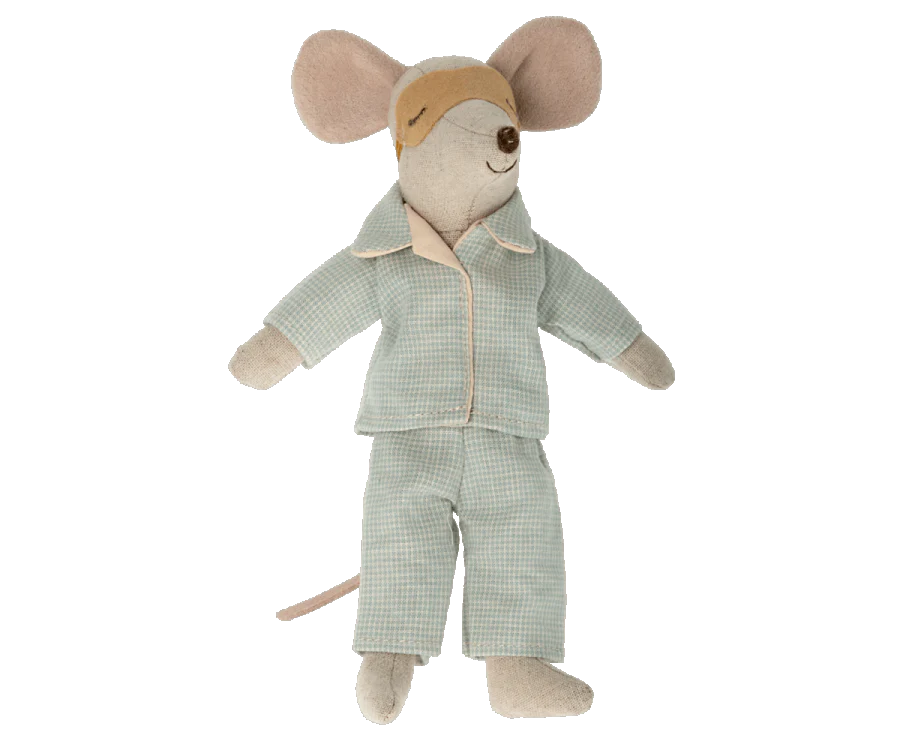 Comfortable Cotton Pajamas for Men - Soft Sleepwear for Dad with Mouse Print - Perfect for Lounging, Gifts & Family Movie Nights