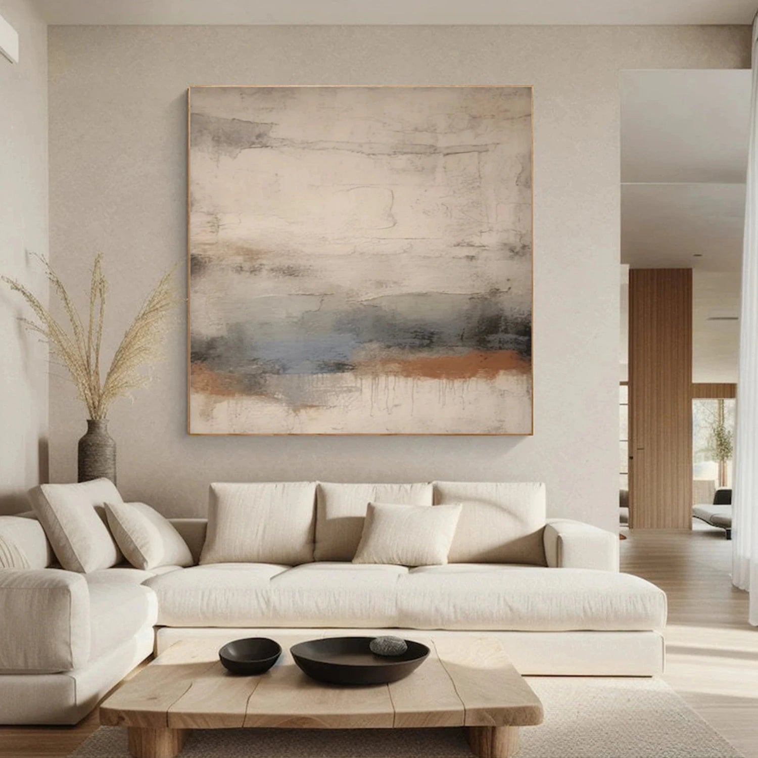 Abstract Tranquility Art Painting - Modern Wall Decor for Living Room, Bedroom & Office - Premium Canvas Print #WS300