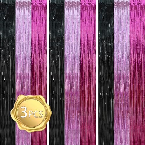 3 Pack-black Pink Hot Pink