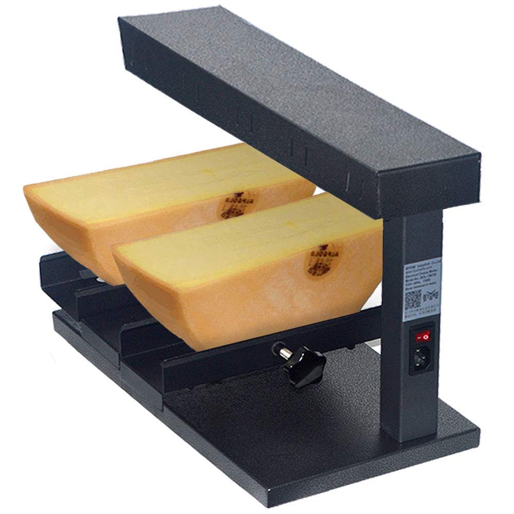 Commercial Electric Raclette Cheese Melter Machine - 650W Fast Heating for Swiss Dishes, Nachos & Half Cheese Wheels (750D) | Perfect for Restaurants, Catering & Home Entertaining