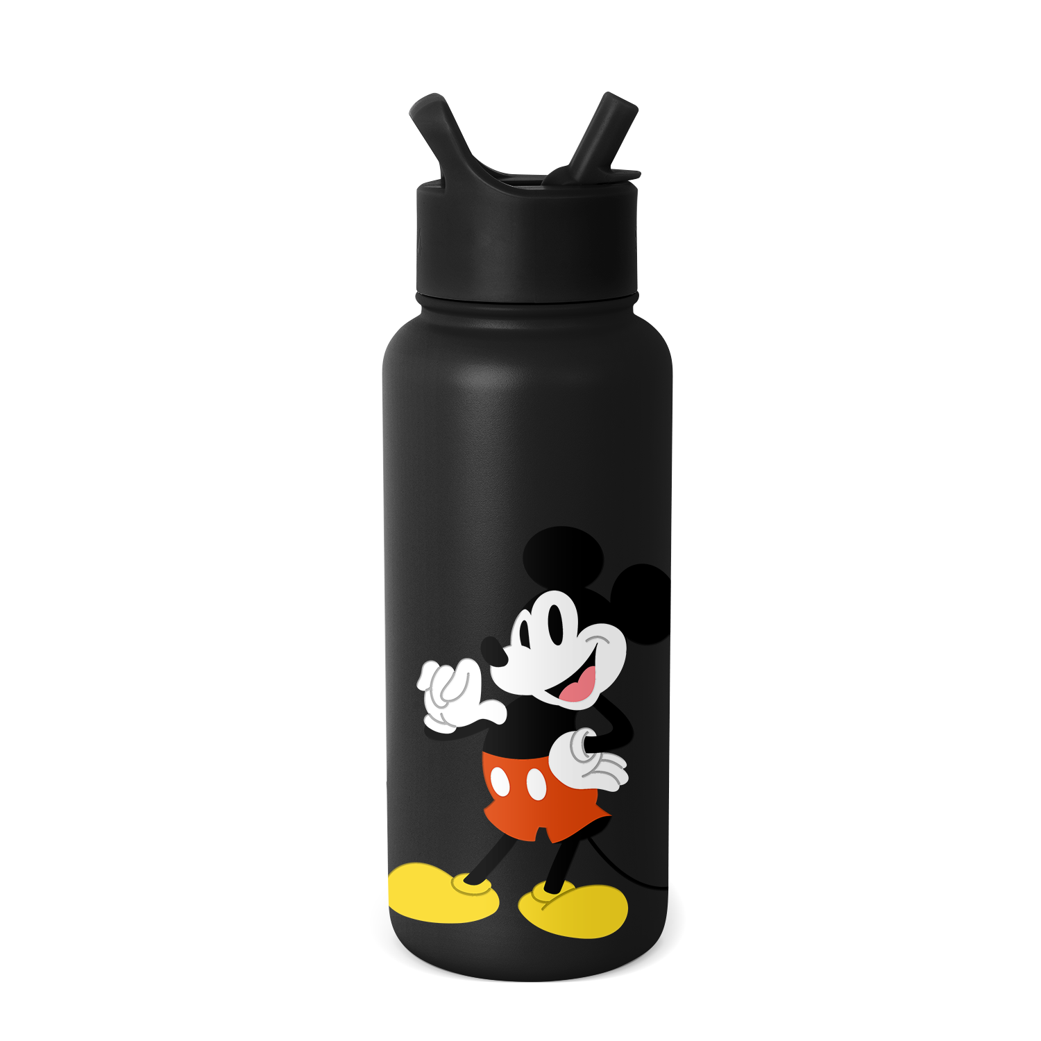 Disney Summit Insulated Water Bottle with Straw Lid - Leak Proof Stainless Steel Thermos for Kids, School, Gym & Outdoor Activities