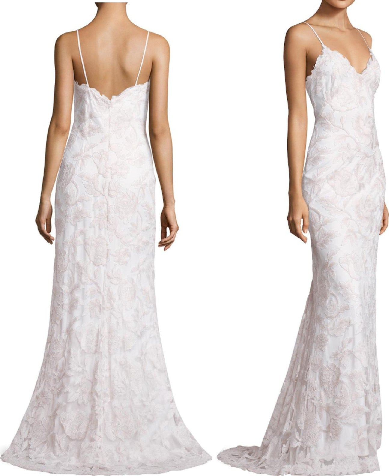 BHLDN Tadashi Shoji Montana Wedding Dress - Elegant Lace Bridal Gown for Bride, Perfect for Church Ceremony & Outdoor Wedding Photos