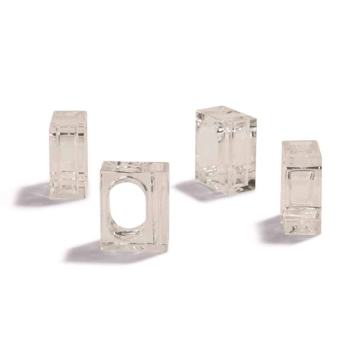Two's Company Set of 4 Elegant Napkin Rings & Bud Vases - Perfect for Wedding Table Settings, Holiday Dinner Decor, and Floral Arrangements