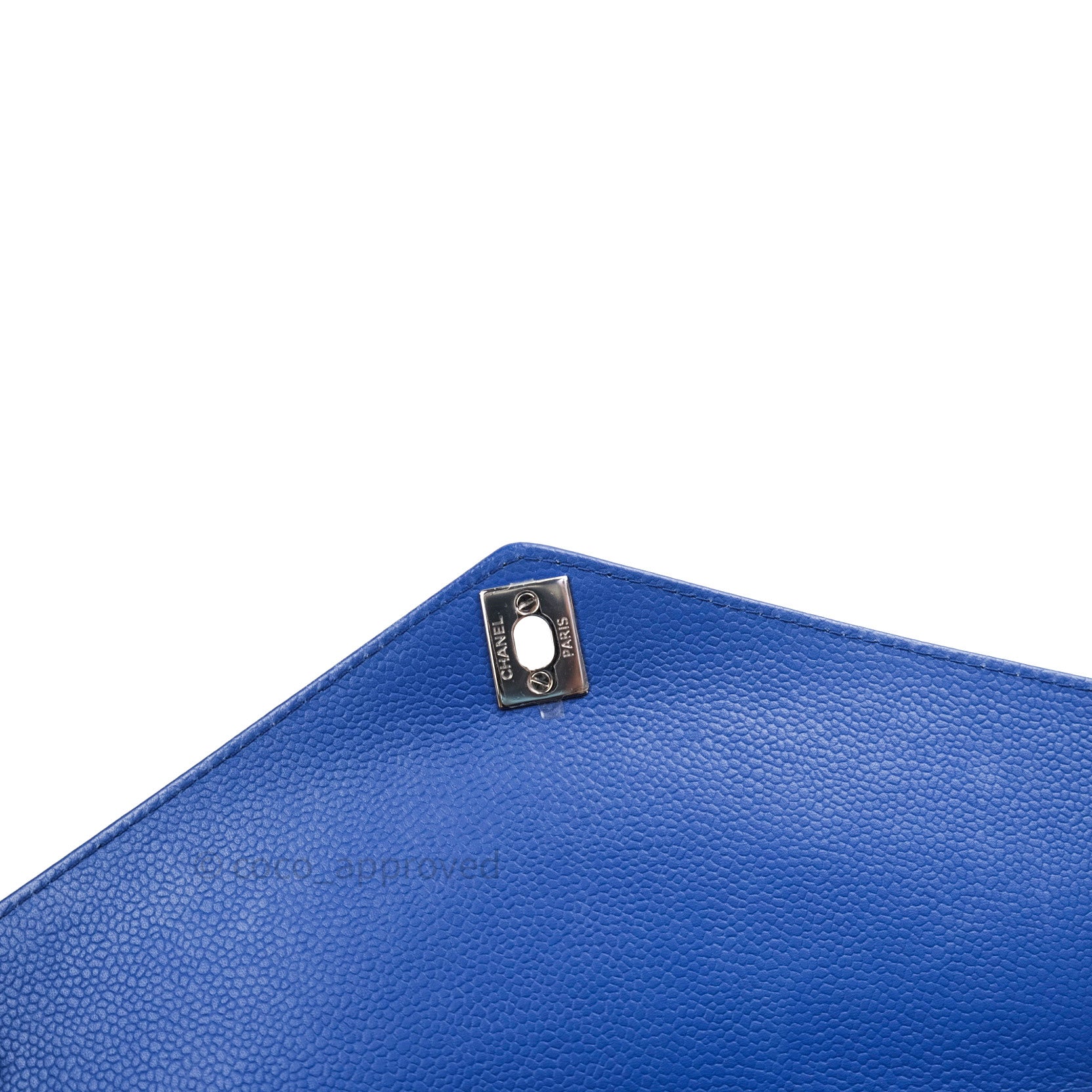 Chanel Chevron Quilted Medium Flap Bag in Blue Grained Calfskin Leather with Silver Hardware - Perfect for Evening Events & Luxury Fashion Accessories