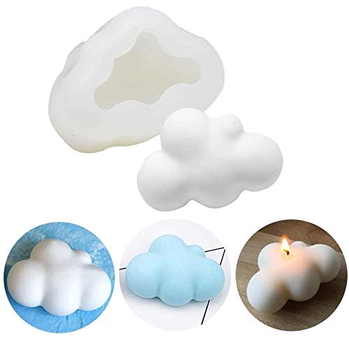 Premium Silicone Cloud Molds for DIY Soap, Candle & Resin Crafts - Cute Cloud-Shaped Baking Molds for Handmade Soap Making, Candle Wax & Epoxy Resin Art - Perfect for Home Decor, Gift Making & Creative Projects